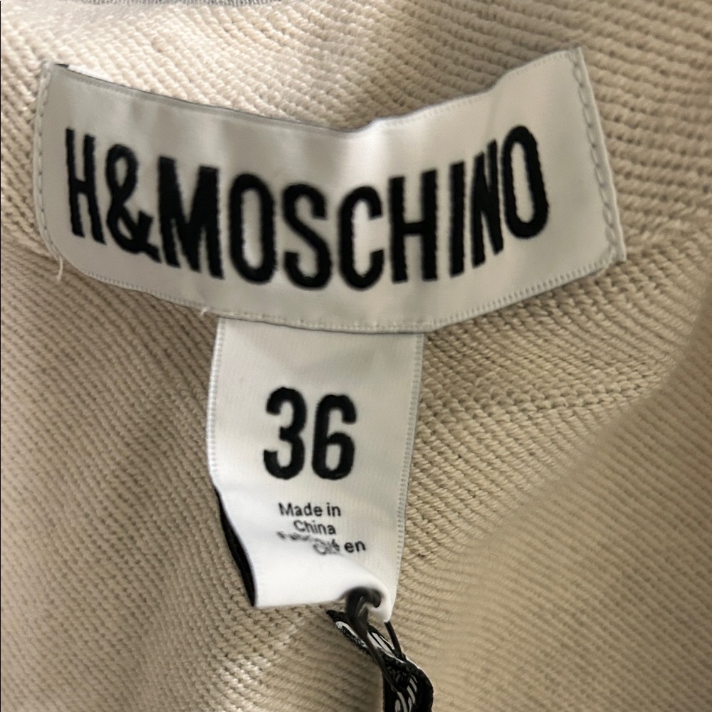 H&Moschino Light Gray Casual Skirt BRAND NEW W/ TAGS LIMITED EDITION RARE Size 4 - Picture 10 of 14